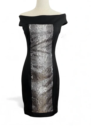 Robe noire chic détails métallisés argent – Taille S – Coupe moulante glamour, marke: Vintage Dressing, zustand: Sehr gut, größe: S / 36 / 8, 14,90 €, 16,35 € beinhaltet Vinted-Käuferschutz Pro