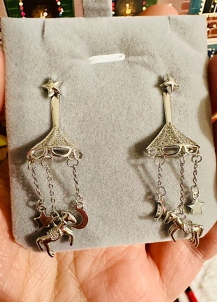 🎠 Boucles d’oreilles manège vintage – tiges en argent, modèle rare, brand: Vintage Boutique, condition: Very good, €22.50, €24.33 includes Buyer Protection Pro
