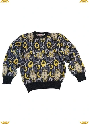 Pull Vintage en Pure Laine – Motif Baroque, Marque reserve , Taille M, marca: Vintage Dressing, estado: Muito bom, tamanho: M, €60.00, €63.70 inclui Proteção do Comprador Pro
