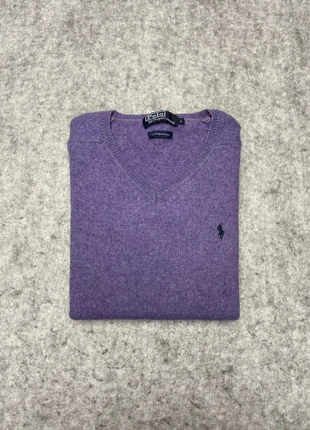 Pull col en V Ralph Lauren 100% Laine violet logo brodé noir - L, marque: Ralph Lauren, état: Très bon état, taille: L / 40 / 12, 35,00 €, 37,45 € Protection acheteurs incluse