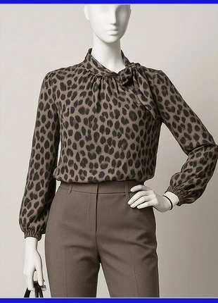 Maglia Top Blusa Fantasia Maculata Animalier Tg M/L Elegante Sexy Coquette, brand: Made In Italy, condizioni: Ottime, taglia: L / IT 44 / EU 40, €8.00, €9.10 include la Protezione acquisti