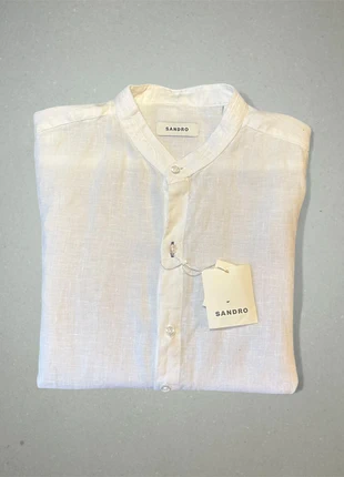 Chemise Sandro lin blanc homme M, brand: Sandro, condition: New with tags, size: M, €95.00, €100.45 includes Buyer Protection