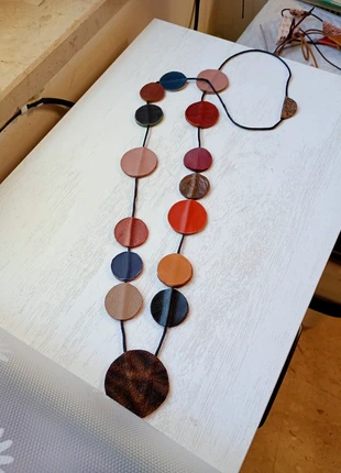 Collana in pelle, marque: Lavorazione Artigiana, état: Neuf sans étiquette, 6,00 €, 7,00 € Protection acheteurs incluse