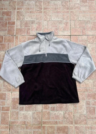 Polaire Real Men tricolore noire grise et blanche vintage 80s 90s - Taille XL, marca: Vintage Dressing, estado: Muito bom, tamanho: XL, €25.00, €26.95 inclui Proteção do Comprador