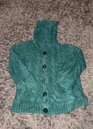 Pull cardigan col roulé en maille Croft & Barrow - Vert - Taille M, brand: Vintage Dressing, condizioni: Ottime, taglia: M / IT 42 / EU 38, €4.00, €4.90 include la Protezione acquisti