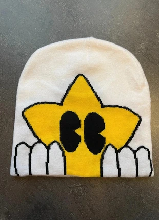 bonnet y2k "star man" white and yellow, marque: y2k, état: Bon état, taille: Taille unique, 20,00 €, 21,70 € Protection acheteurs (Pro) incluse