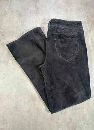 Jeans Vintage En Velours Côtelé / Corduroy frenchcuff noirs denim stretch coupe ample taille 10, marca: Vintage Dressing, estado: Muito bom, tamanho: XXL / 44 / 16, €5.00, €5.95 inclui Proteção do Comprador Pro