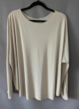 T-shirt oversize beige manches trois quarts style ample – taille estimée XL (convient L à XXL), marque: sans marque, état: Très bon état, taille: XL / 42 / 14, 7,00 €, 8,05 € Protection acheteurs incluse