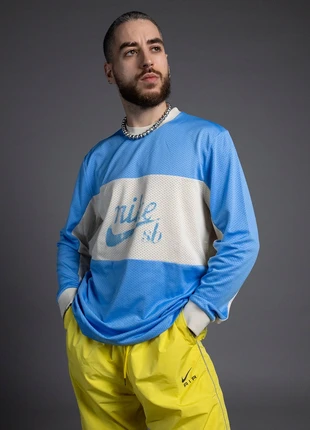 Nike SB LS Dri-fit Shirt Mesh Top University Blue Long Sleeve Style Retro Vintage 90' Sport Skate, marque: Nike, état: Neuf sans étiquette, taille: M, 55,00 €, 58,45 € Protection acheteurs incluse