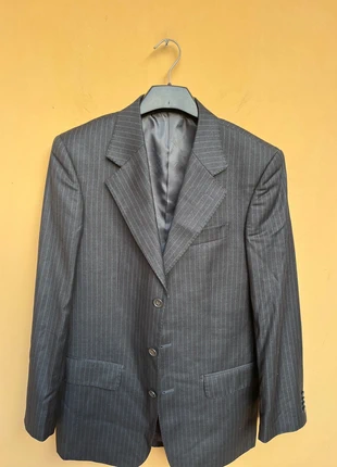 Giacca blazer blu scuro gessata Italo Cucci, marque: italo cucci, état: Très bon état, taille: M, 10,00 €, 11,20 € Protection acheteurs incluse