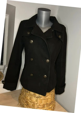 Veste noire femme – Style officier / caban – Taille 38, marque: Shein, état: Très bon état, taille: M / 38 / 10, 12,99 €, 14,34 € Protection acheteurs incluse