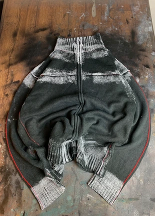 Gilet Zip Up Opium Y2K style Avant-Garde Grey/White, marque: Opium, état: Bon état, taille: M, 28,00 €, 30,10 € Protection acheteurs incluse