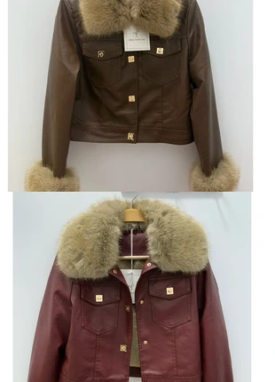 Vintage Chaqueta cuero con pelo desmontable (Talla S), marca: Vintage Dressing, estado: Muito bom, tamanho: S / 36 / 8, €58.00, €61.60 inclui Proteção do Comprador