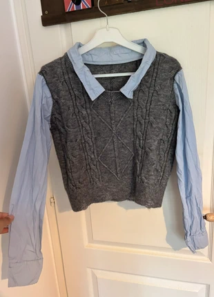 Pull avec chemise intégrée taille M, brand: Boutique indépendante, condition: New without tags, size: M / 38 / 10, €5.00, €5.95 includes Buyer Protection