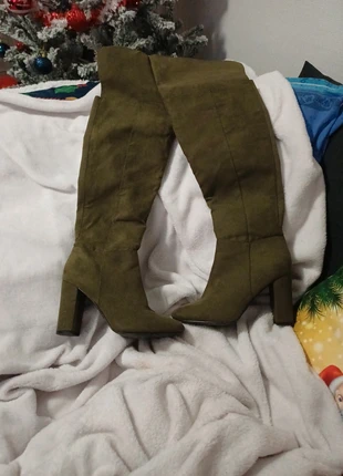 Cuissardes nubuck kaki, pointure38, marca: Kiabi, estado: Muito bom, tamanho: 38, €10.00, €11.20 inclui Proteção do Comprador