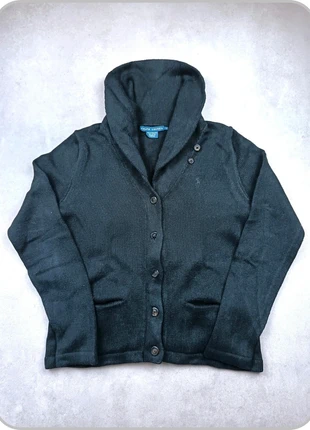 Gilet Cardigan à bouton col montant Ralph Lauren 100% coton noir taille L, brand: Ralph Lauren, condition: Very good, size: L, €18.50, €20.13 includes Buyer Protection