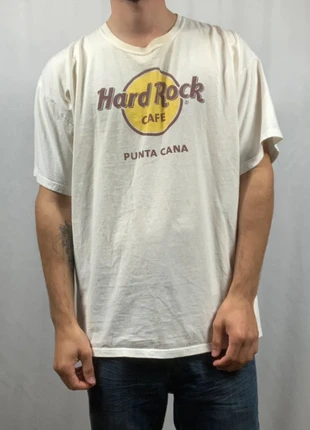 T-shirt Hard Rock Café Punta Cana Blanc taille XL, marca: Hard Rock Café, estado: Satisfatório, tamanho: XL, €6.99, €8.04 inclui Proteção do Comprador Pro