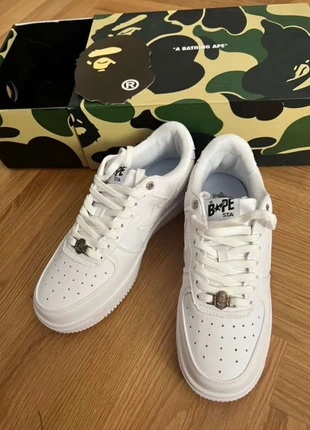 BAPE sta low all white, brand: A Bathing Ape (BAPE), condizioni: Nuovo senza cartellino, taglia: 40.5, €180.00, €189.70 include la Protezione acquisti