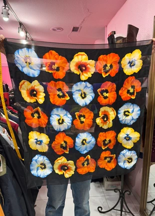 Pañuelo negro de amapola de colores, marque: Vintage Dressing, état: Très bon état, 5,00 €, 5,95 € Protection acheteurs (Pro) incluse