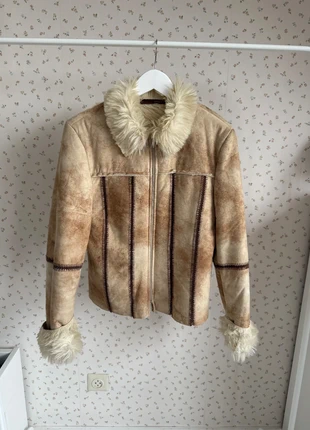 Vintage winterjas met bontkraag – maat 44 – warme retro stijl, merk: Vintage Boutique, staat: Heel goed, maat: M / 38 / 10, € 30,00, € 32,20 inclusief Kopersbescherming