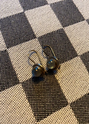 Zilveren oorbellen met steen, merk: NO LABEL, staat: Goed, € 2,50, € 3,33 inclusief Kopersbescherming