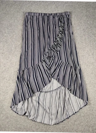 Jupe longue rayée asymétrique fluide – Taille XL, brand: No Boundaries, condition: Very good, size: XL / 42 / 14, €11.00, €12.25 includes Buyer Protection