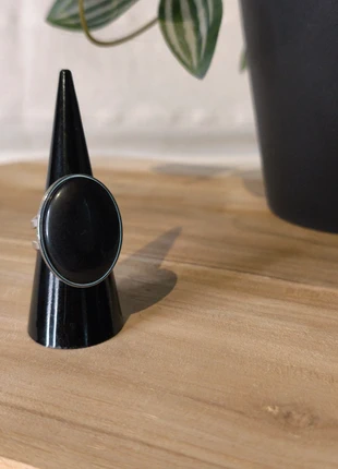 Bague ajustable ovale en acier inoxydable argenté, merk: Candice poulette, staat: Heel goed, maat: Aanpasbaar, € 6,00, € 7,00 inclusief Kopersbescherming