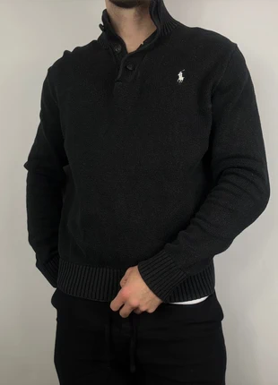 Pull noir camionneur | Ralph Lauren (Taille M), brand: Ralph Lauren, condition: Very good, size: M, €45.00, €47.95 includes Buyer Protection