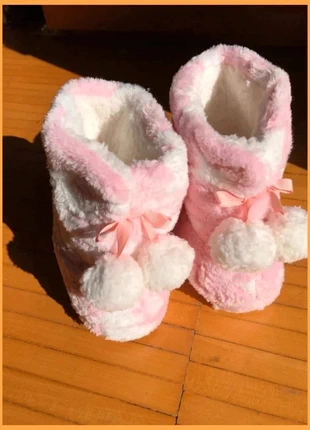 38-39 Bellissime pantofole con stelle rosa e bianche con pompon #254-20, condizioni: Nuovo senza cartellino, taglia: 38.5, €11.90, €13.20 include la Protezione acquisti