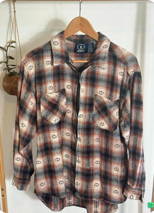 Chemise Flanelle I am à carreaux marron/beige Fermture zippée 100% coton Taille M, brand: I am, condition: Good, size: M, €14.90, €16.35 includes Buyer Protection Pro