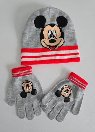 Ensemble bonnet + gants mickey, brand: Disney, condition: Very good, size: 1-2 years, 49 cm, €6.00, €7.00 includes Buyer Protection