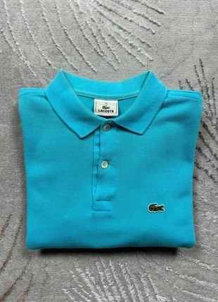 Polo à manche courte Lacoste bleu ciel logo brodé, brand: Lacoste, condition: Very good, size: XS, €15.00, €16.45 includes Buyer Protection Pro