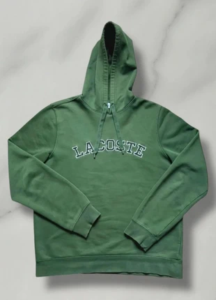 Magnifique pull à capuche Lacoste vert clair taille M avec Lacoste brodé sur la poitrine, brand: Lacoste, condition: Very good, size: M, €39.90, €42.60 includes Buyer Protection