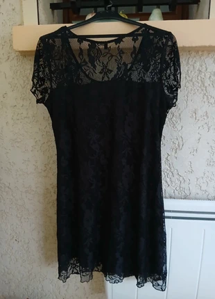 Robe noir dentelle, marque: Promod, état: Très bon état, taille: XL / 42 / 14, 3,00 €, 3,85 € Protection acheteurs incluse