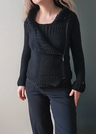 Chunky vintage wool & alpaca blend zipper knit, brand: Vintage Dressing, condition: Very good, size: S / 36 / 8, €9.50, €10.68 includes Buyer Protection