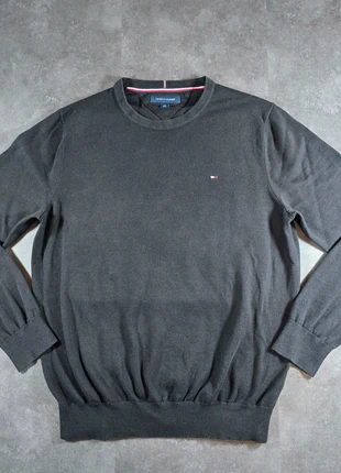 Pull | Tommy Hilfiger | Col rond | Noir | Homme | Taille L | Logo brodé | Coton, marque: Tommy Hilfiger, état: Très bon état, taille: L, 20,00 €, 21,70 € Protection acheteurs incluse