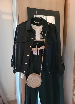 Ensemble satiné noir, brand: Enzoria, condition: New with tags, size: One size, €39.95, €42.65 includes Buyer Protection