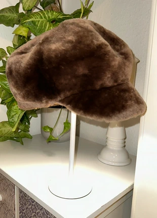 Mütze S Hut Leder Fell fauxfur brown Fellmütze Cappy 55 vintage, marque: Vintage Dressing, état: Très bon état, taille: 55, 10,00 €, 11,20 € Protection acheteurs incluse
