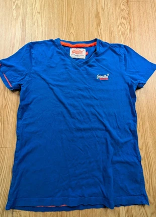 T-shirt Superdry bleu roi vintage taille S unisexe – excellent état #89, brand: Superdry, condition: Very good, size: S, €3.60, €4.48 includes Buyer Protection