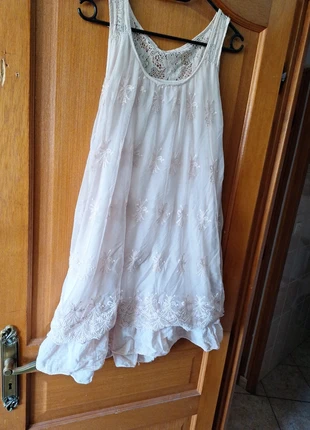 Tunique rose pale dentelle – style bohème, marque: Rose, état: Très bon état, taille: M / 38 / 10, 3,00 €, 3,85 € Protection acheteurs incluse