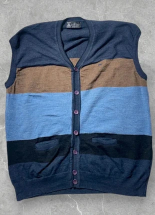 Vintage Monte Carlo Pure New Wool Colour Block Button Vest XL, brand: Vintage Dressing, condizioni: Ottime, taglia: XL, €41.90, €44.70 include la Protezione acquisti Pro