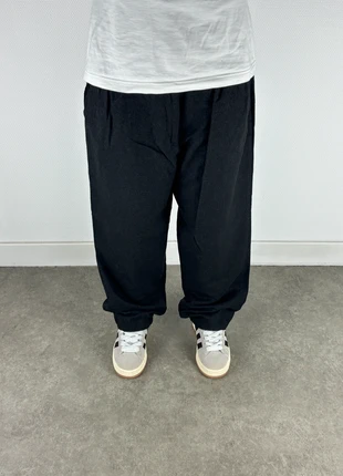 Pantalon de costume vintage large gris foncé / noir 100% pure laine vierge, marke: Vintage Dressing, zustand: Sehr gut, größe: M, 18,00 €, 19,60 € beinhaltet Vinted-Käuferschutz Pro