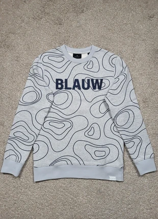 Sweat-shirt à col rond Scotch & Soda | Gris imprimé bleu marine | Taille M, marque: Scotch & Soda, état: Neuf sans étiquette, taille: M, 25,00 €, 26,95 € Protection acheteurs incluse