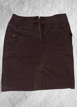Jupe femme Phildar marron foncé – Taille 38 – Élégante & intemporelle, merk: Phildar, staat: Heel goed, maat: M / 38 / 10, € 2,00, € 2,80 inclusief Kopersbescherming
