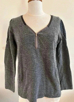 Pull fin effet bouloché gris chiné femme, marque: Jennyfer, état: Très bon état, taille: M / 38 / 10, 4,00 €, 4,90 € Protection acheteurs incluse