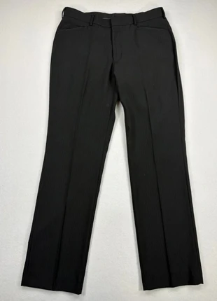 Pantalon habillé Vintage à fines rayures Devred – noir anthracite, taille 40, brand: Vintage Dressing, condition: Very good, size: W30, €22.90, €24.75 includes Buyer Protection Pro