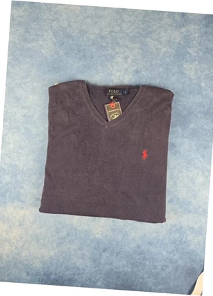 ralph lauren pull bleu marine coton pima logo rouge col v homme L coupe droite chic “706”, brand: Beverly Hills Polo Club, condition: New without tags, size: L, €26.00, €28.00 includes Buyer Protection Pro