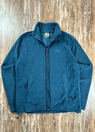 Veste polaire Jack wolfskin bleu poches a tirette logo brodé | Taille M | po59, merk: Jack Wolfskin, staat: Heel goed, maat: M / 38 / 10, € 21,00, € 22,75 inclusief Kopersbescherming Pro