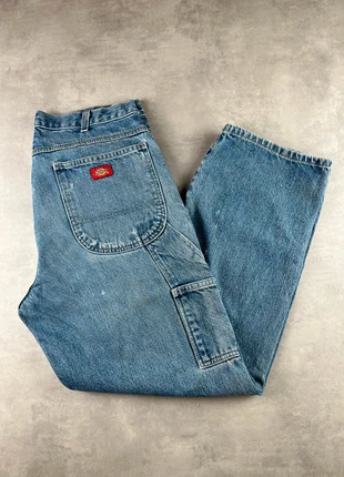 Pantalon dickies single knee workwear baggy bleu vintage - Taille 38x30, brand: Dickies, condizioni: Ottime, taglia: IT 48 | W38, €25.00, €26.95 include la Protezione acquisti Pro