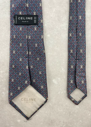 Noeud de Cravate Céline Paris Vintage 100% Soie Made in Spain à Motif Bleu et Rouge, marca: Céline, estado: Bom, €10.00, €11.20 inclui Proteção do Comprador